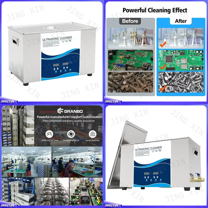 Industrial Ultrasonic Cleaner 30L Heater - 3L、6L、10L、15L、22L、30L超音波洗浄機用カスタム品、デジタルタイマー、ヒーター、工業用、ジュエリー、ガラス、時計部品