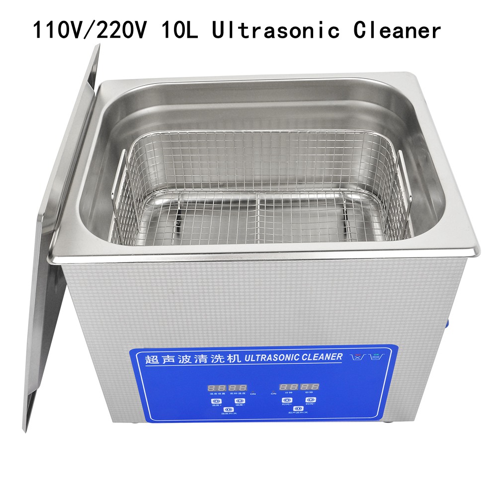 Ultrasonic Cleaning Machine 10L Digital - 10L 家庭用デジタル超音波洗浄機ラボ超音波加熱クリーナーメガネレンズ金属ハードウェアジュエリー洗浄装置