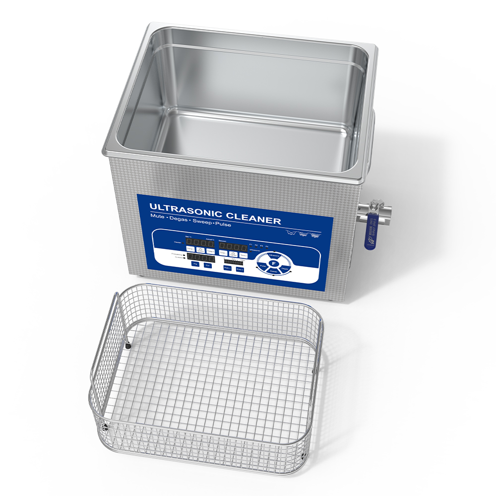 Ultrasonic Cleaning Machine 10L Digital - 10L超音波洗浄機 400W デジタル式 4段階周波数調整 歯科、ラボ、医療機器洗浄用