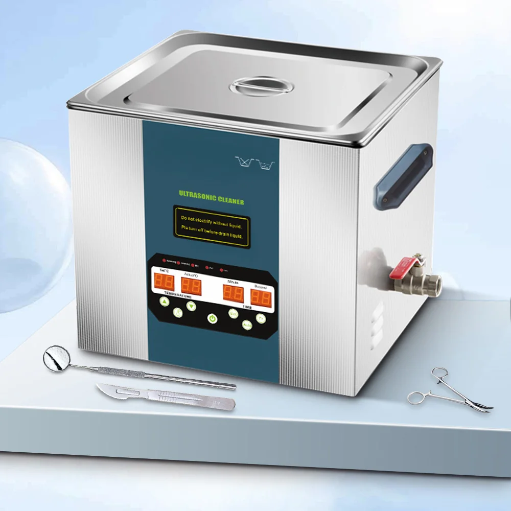 &11Lデジタル超音波洗浄機、可変周波数、240W、排水弁付 - Ultrasonic Cleaner With Drain Valve Valve のレビューと価格