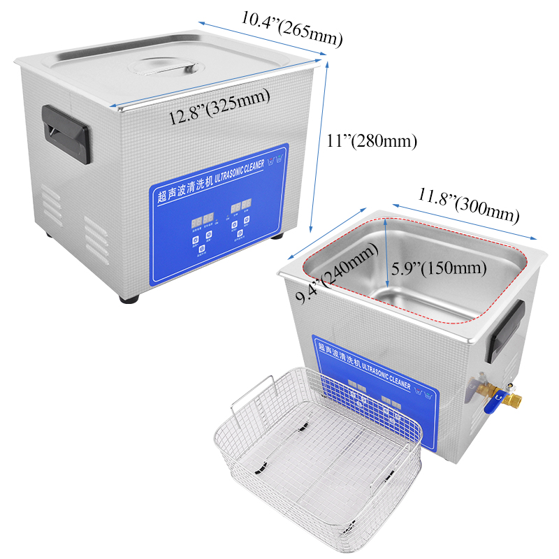 10L 15L 卓上デジタル超音波洗浄機超音波加熱クリーナー - Ultrasonic Cleaning Machine 10L Digital のレビューと価格