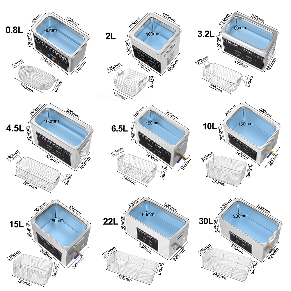 超音波洗浄機,1l,3l,6l,10l,15l,30l,22 - Ultrasonic Cleaning Machine 10L Digital のレビューと価格