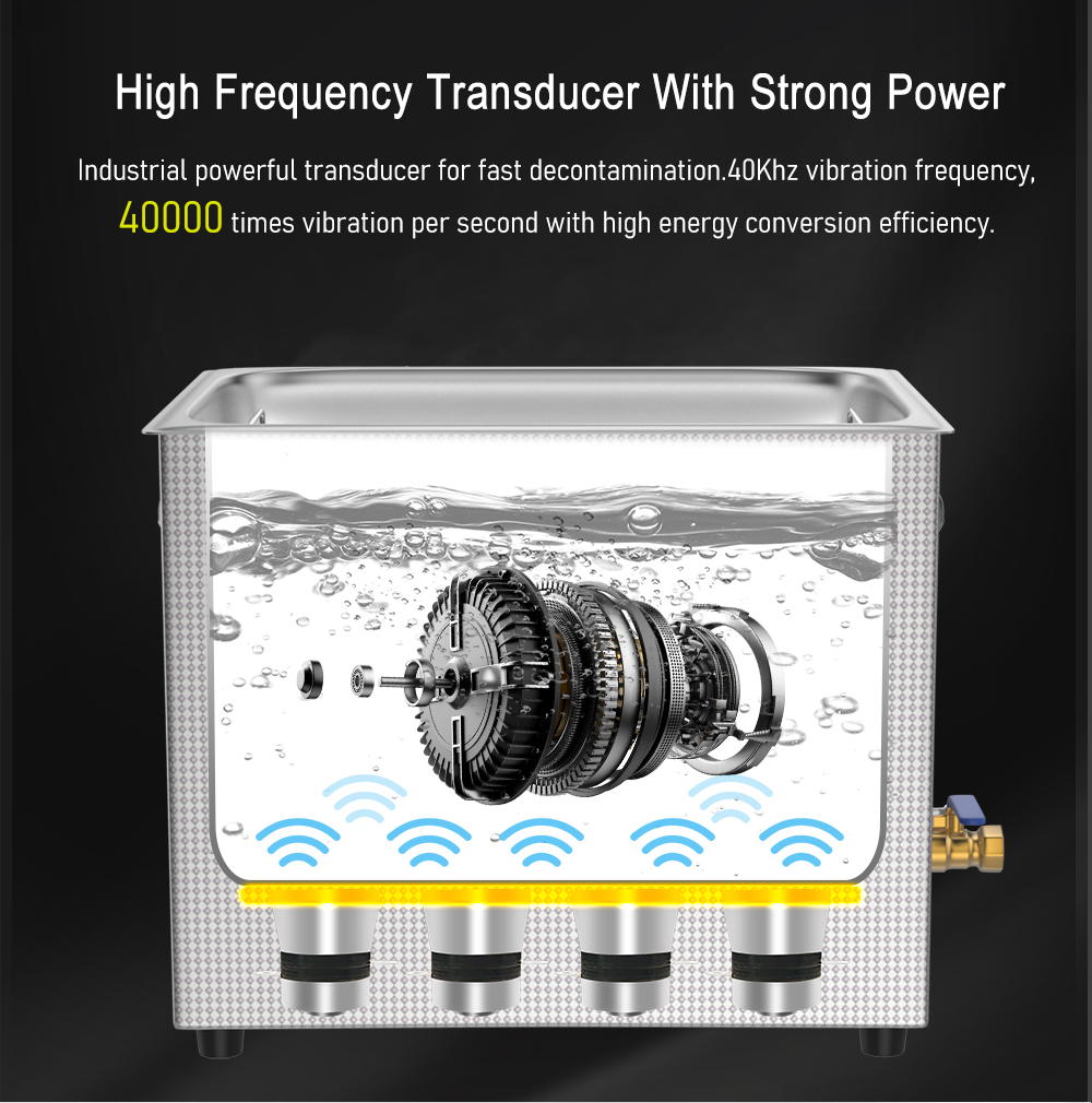 超音波洗浄機,1l,3l,6l,10l,15l,30l,22 - Ultrasonic Cleaning Machine 10L Digital のレビューと価格